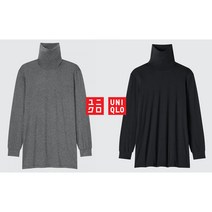 일본 UNIQLO 유니클로 히트텍 멘즈 남자 히트텍 터틀넥 티셔츠 9부 소매 451863