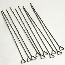 스텐 바베큐 꼬지 산적 꽂이, 5개, 40cm