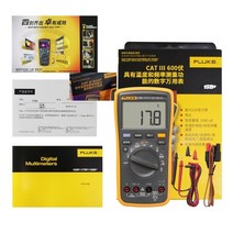 FLUKE-15B 17B 디지털 멀티미터 AC/DC 전압 커패시턴스 옴 온도 테스터 자동/수동 범위 측정, 03 F17B Plus