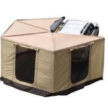 차량용 270도 어닝 그늘막 사이드 블랙코팅 캠핑 텐트, 지지대 2M 섹터 텐트 인클로저