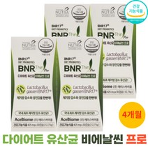 비에날씬 프로 유산균 다이어트 BNR17 비엔날씬 425mgX30캡슐 4개