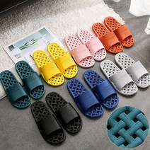 화장실 슬리퍼 논슬립 곰팡이 욕실화 물때안끼는 pvc 신발, 꼬임욕실슬리퍼(그레이)(여성용)