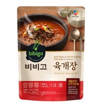 CJ더마켓 간편식 즉석식품 국레시피 탑티어 비비고 육개장 국 탕 찌개 밀키트 500G, 17개