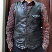 미국 레트로 메쉬 할리데이비슨 빈티지조끼 슈트 레빗 알파인스타 코미네 스피디 아라이 다이네즈 바이크 바람막이, 블랙탑레이어소가죽