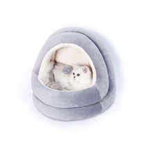 쏘울펫 고양이 둥지형 침대 동굴 숨숨집 하우스, 흰색