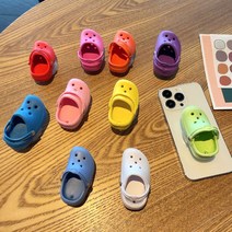 슬리퍼 특이한 그립톡 에폭시 스마트톡 아크릴 핸드폰 거치대, 다크블루