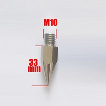 M10 RTK 폴 포인트 팁 길이 33mm 프리즈마 및 GNSS GPS 탄소 섬유 폴용, 한개옵션0