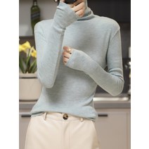 가을 겨울 여성 부드러운 터틀넥 니트티 스웨터 Turtlenecktop No.1183