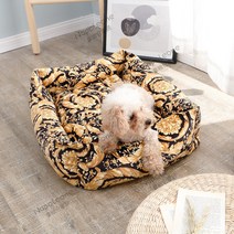 등받이쿠션 나폴레옹 실내 스타일 테디 럭셔리 강아지집 사계절 통용 대형 미드 소형 고양이집 2532718074, S-소형, 주황색