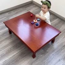 대형 교자상 제사상 접이식 차례상 손님 찻상 좌식, 70x70 정사각형 브라운 높이 29cm