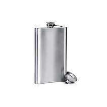 LIHAO 스킬 스테인레스제 깔때기 포함 280ml/10oz 위스키 병 힙 플라스크 경량 술용 물병 보틀 휴대 편리, LIHAO 280ml  위스키병 힙플라스크