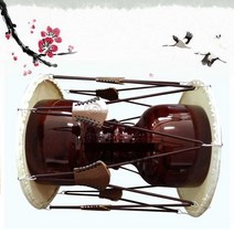 버드리장구 사물놀이 장구 반주 원목 풍물 음악 교구, 45cm 버드리장구