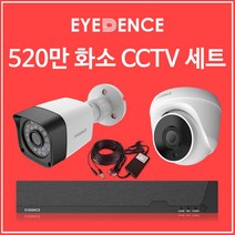 아이던스 520만화소 CCTV 세트 자가설치 실내 방범용 가정용 감시카메라, 520만화소 실외 1세트 (20M케이블+어댑터)