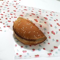 왁스페이퍼 딸기 25cm * 35cm ( 250장 ) 식품포장지