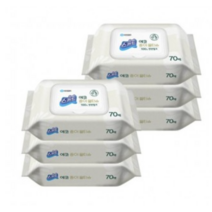 스카트 에코 종이 물티슈 리필형 70매, 3박스, 20팩