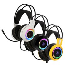 갓샵 COX 가상 7.1 버추얼 게이밍 헤드셋 콕스 LED 서라운드 피시방 RGB, COXCH50, 블랙