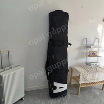 스노우보드 가방 스키 가방 바퀴달린 가방 스키 캐리어 두시백 부츠백, 블랙 심플
