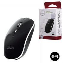 JAVIS 무선 무소음마우스 JV-M100 블랙, 단일 모델명/품번