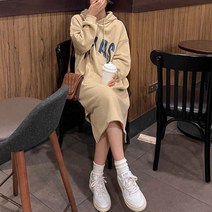 간절기 후드 바스락원피스 후드원피스