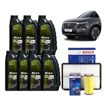 [킥스파오 KIXX PAO C2C3 5W30] 싼타페TM 합성엔진오일 필터 패키지, 1개, 5w30