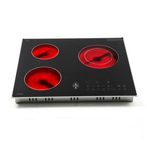 써니테크 ER-B500T 하이라이트 3구 빌트인 전기레인지 터치식, ER-B500T 전기 3구