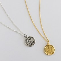 실버폭스 러브유 모어 실버목걸이 2color 골드 실버 목걸이