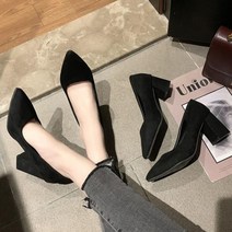 오너클랜 웨지힐 키높이 여성화 베이직 펌프스힐 슬링백힐