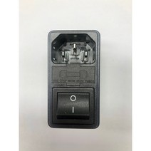 [소켓+휴즈홀더+스위치] 0717-2S-PQ 스냅인타입 1.0MM 1.5MM /더블휴즈 4P 2단 스위치 Inalways, 판넬두께 1.0MM  1개