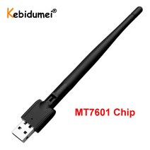TV 안테나 Kebidu MT7601 USB 와이파이 어댑터 무선 안테나 LAN 네트워크 카드 디지털 위성 수신기 무료 IPS2 V7S V8 슈퍼 X800, 1. Black