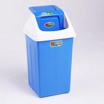 미진 자연사랑 사각휴지통 10L용 20L용 30L용 40L용 50L용 75L용 학교 교실 사무실 업소용 쓰레기통, No.6 종량제 50L용(원용량 32L), 1개