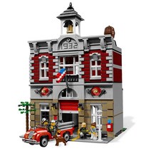 중국 레고 호환 크리에이터 건물 17종 모음 호텔 경찰서 탐정사무소 서점 정비소 엑스퍼트, 10197 소방서