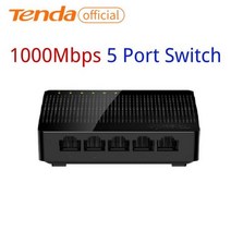 네트워크 스위치 허브 Tenda 기가비트 스위치 이더넷 5 포트 8 1000 Mbps 10xFast RJ45 허브 네트워크 SO, 5 Port 1000Mbps