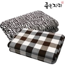 한일의료기 극세사 전기요 무자계 워셔블 캠핑 전기장판 1인용 싱글 더블, 05.한일의료기 극세사 지브라, 2.중(100x180)