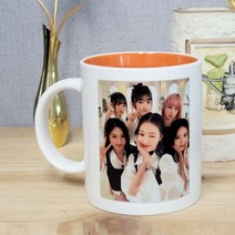 아이브굿즈 포토머그컵제작, 핸드칼라-노랑, 양면인쇄, 1개