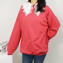 빅걸스토리 여성용 빅사이즈 레이어드 레이스 꽃자수 나시티