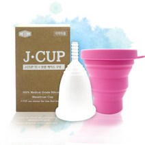 퓨어한 체내형 생리컵 제이컵 JCUP 약국판매 생리컵(템포 여성 청결제 사은품), 제이컵 사이즈 M