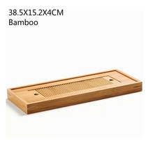 철제 키 높은 쇼파 테이블 사각 코너 소파 티테이블대나무 차 트레이 중국 차 차 138, 38.5x15.2x4cm