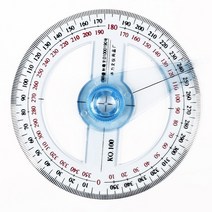 전자각도기 디지털각도기 각도계 1 개몫 뜨거운 판매 원형 10cm 플라스틱 360도, 미국