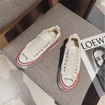 여성 하이탑 스니커즈 캔버스 레이스업 벨크로 통굽 키높이 여자스니커즈 운동화 키높이 부츠 인박카014