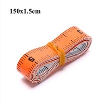 휴대용 레이저 전자 디지털 거리 측정기 줄자 1pc 60in 150cm 바디 눈금자 바느질 재단사 미니 소프트 플랫 눈금자 센티미터 미터 바느질 테이프, G4 오렌지