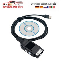 VAG COM 스캐너용 HEX V2 V22.10 HEX-V2 USB 인터페이스 무제한 V ATMEGA162 VAGCOM 자동차 진단 케이블, 1개
