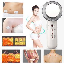 EMS 갈바닉 얼굴 목 마사지기 온열 미세전류 VIP 초음파 캐비테이션 장치 바디 슬리밍 지방 버너 크림 젤 적외선 치료 도구, [03] UK plug