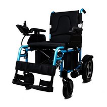 경량휠체어 wheelchair저렴한 가격의 알루미늄 장애인용 자동 고성능 접이식 전동 휠체어, 검은색