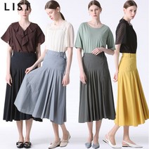 리스트 리스트 디테일 플레어 스커트