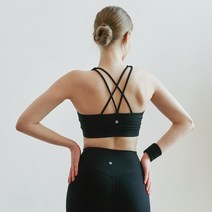 스컬피그 제로 더블 스트랩 브라탑 리얼블랙 SA8067