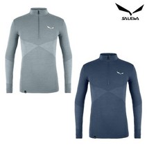 살레와 살레와 본사 남성 메리노울 쩨브루 미디움 웜 AMR 반집업 티셔츠 (O2LT182_K)