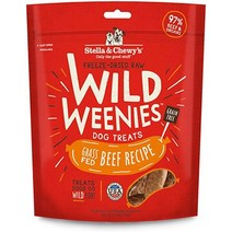 스텔라 츄이즈 동결건조 와일드 위니 도그트릿 Stella Chewys Freeze Dried Raw Weenies Dog Treats, 3.25-Ounce