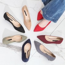 스틸레토 미들힐 3cm스웨이드힐 굽낮은구두 면접구두