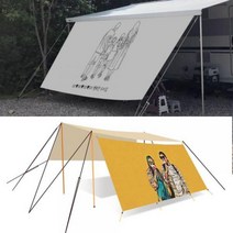 맞춤제작 나만의 감성 사이드월 어닝 프론트월 렉타 타프 드로잉 디자인, 어닝 3M (2800mm) 심지 5mm _ A 사진파일