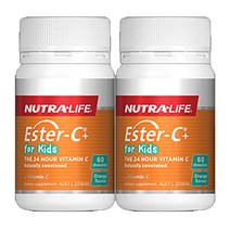 뉴트라라이프(Nutra-Life) 뉴트라라이프 에스터 C (비타민C) 포 키즈 60 츄어블정 X 2개, 120정, 1세트